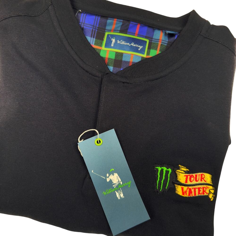 William Murray Tempo Band Pique Polo Monster Caddyshack Invitational Golf LARGE